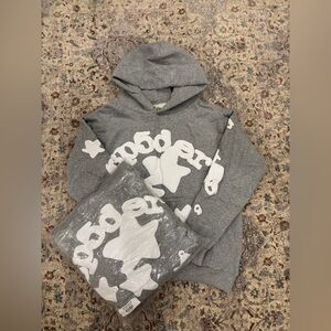 Grey OG star spider hoodie